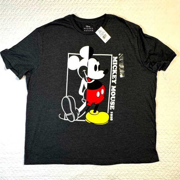 Disney Other - Disney Mickey Mouse black t-shirt Size 2XLT.  Dark heather charcoal